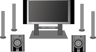 TV and sound system