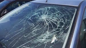 broken windscreen
